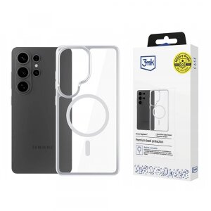 Husa MagSafe pentru Samsung Galaxy S26 Ultra, 3MK, Armor MagCase, Transparenta