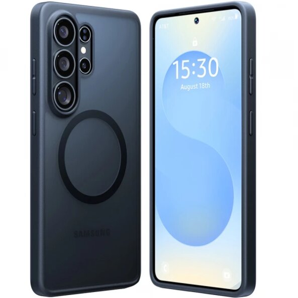 Husa MagSafe pentru Samsung Galaxy S26 Ultra, Torras, Guardian, Neagra