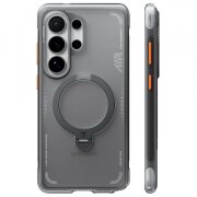 Husa MagSafe pentru Samsung Galaxy S26 Ultra, Torras, Ostand Spin Air, Gri