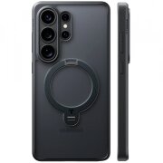 Husa MagSafe pentru Samsung Galaxy S26 Ultra, Torras, Ostand Spin, Neagra