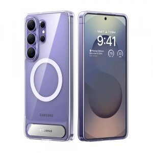 Husa MagSafe pentru Samsung Galaxy S26 Ultra, Torras, Pstand, Transparenta