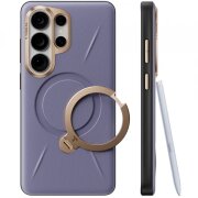 Husa MagSafe pentru Samsung Galaxy S26 Ultra, Torras, QPRO Leather, Mov