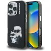 Husa pentru Apple iPhone 16 Pro Max, Karl Lagerfeld, IML Aquarelle Logo Karl &amp; Choupette, Neagra