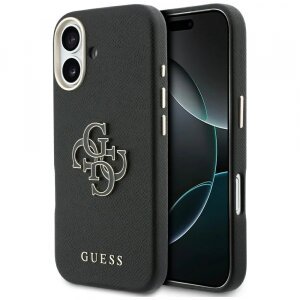 Husa pentru Apple iPhone 17, Guess, Resin Logo, Neagra