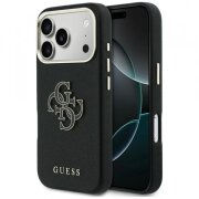 Husa pentru Apple iPhone 17 Pro, Guess, Resin Logo, Neagra