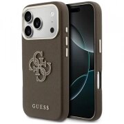 Husa pentru Apple iPhone 17 Pro Max, Guess, Resin Logo, Maro