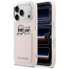 Husa pentru Apple iPhone 17 Pro Max, Karl Lagerfeld, Karl &amp; Choupette Print with Pocket, Roz