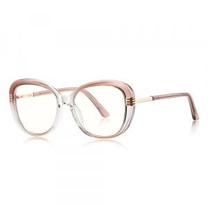 Ochelari De Calculator Dama Techsuit 2265, Anti-Blue Light, Maro Deschis