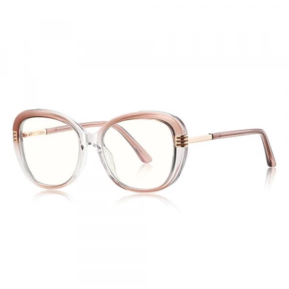 Ochelari De Calculator Dama Techsuit 2265, Anti-Blue Light, Maro Deschis