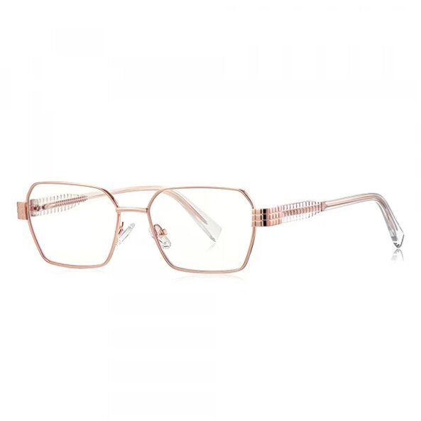 Ochelari De Calculator Dama Techsuit 3161, Anti-Blue Light, Roz Aurii