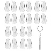 Pernute Siliconice Ochelari si Surubelnita Techsuit ST1, Set 10 bucati, Transparente