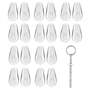 Pernute Siliconice Ochelari si Surubelnita Techsuit ST1, Set 10 bucati, Transparente