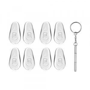 Pernute Siliconice Ochelari si Surubelnita Techsuit ST1, Set 4 bucati, Transparente