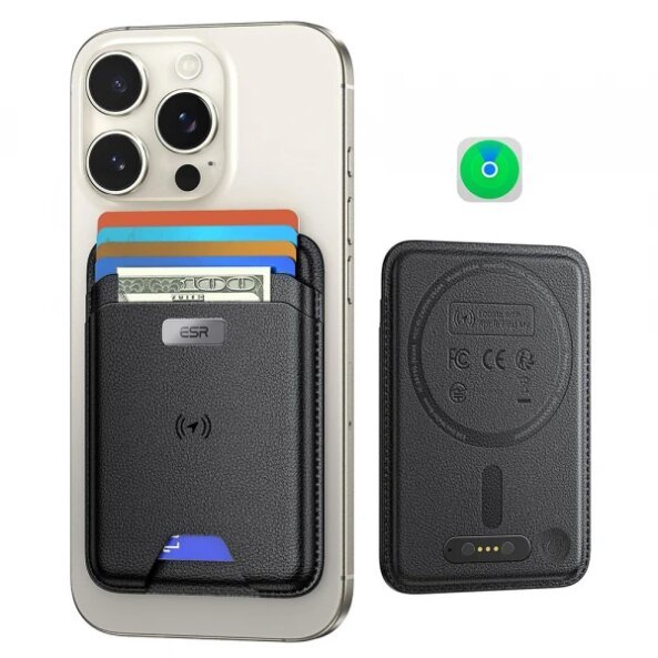 Portofel MagSafe, ESR, Classic Geo, Negru