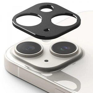 Rama protectie Camera Spate Ringke Styling pentru Apple iPhone 15 Plus / 15, Aluminiu, Neagra