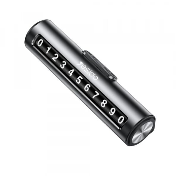 Suport Numar Telefon Auto Yesido C202, Negru