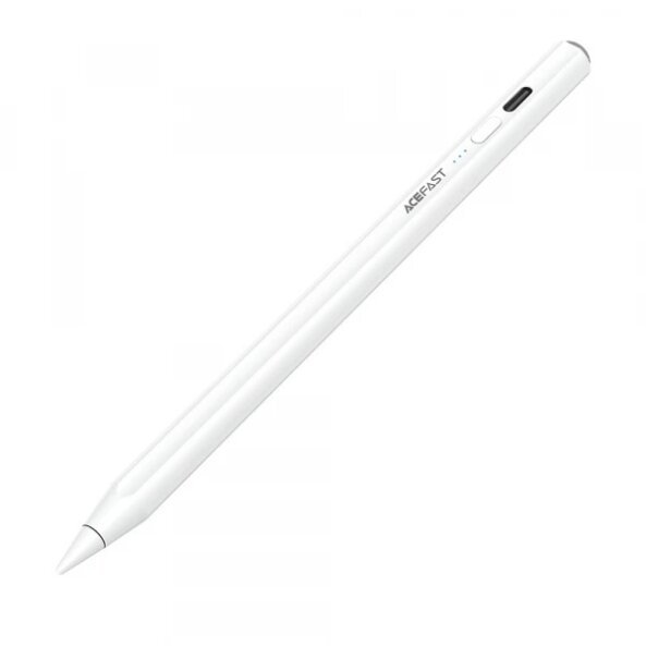 Touch Pen Acefast V2 pentru Apple iPad, Versiune Activ, Alb