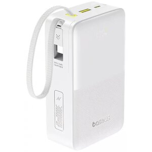 Baterie Externa Baseus EnerFill Bipow2 Pro, 30000mAh, 22.5W, 1 x USB-A - 2 x USB-C, Alba E0028101 
