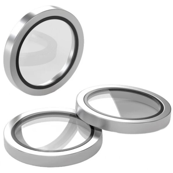 Folie de protectie Camera Spate Etteri pentru Apple iPhone 17 Pro Max / 17 Pro, Sticla Securizata, Gri 