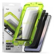 Folie de protectie Ecran Ringke Easy Slide pentru Samsung Galaxy S26 Plus, Sticla Securizata, Full Glue, Set 2 bucati, Neagra