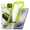 Folie de protectie Ecran Ringke Easy Slide pentru Samsung Galaxy S26, Sticla Securizata, Full Glue, Set 2 bucati