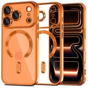 Husa MagSafe pentru Apple iPhone 17 Pro Max, Tech-Protect, Magflex, Portocalie 