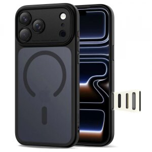 Husa MagSafe pentru Apple iPhone 17 Pro Max, Tech-Protect, MagPeak, Neagra 