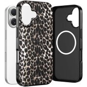 Husa MagSafe pentru Apple iPhone 17, Tech-Protect, Lamano Leopard, Neagra 