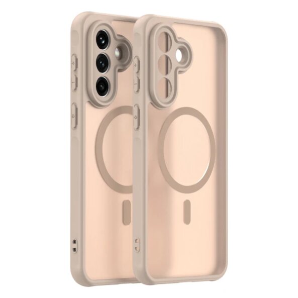 Husa MagSafe pentru Samsung Galaxy A37 5G, Techsuit, HaloFrost II, Aurie