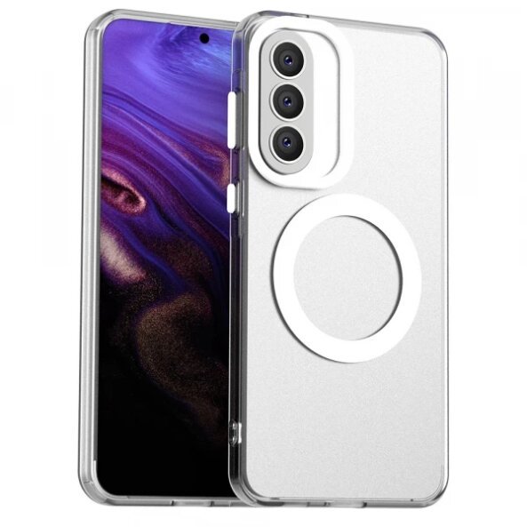 Husa MagSafe pentru Samsung Galaxy A57 5G, Techsuit, CandyCase, Alba