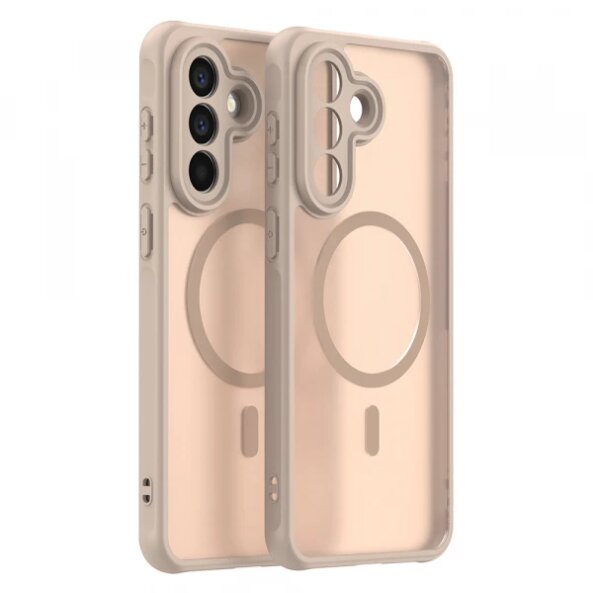 Husa MagSafe pentru Samsung Galaxy A57 5G, Techsuit, HaloFrost II, Aurie