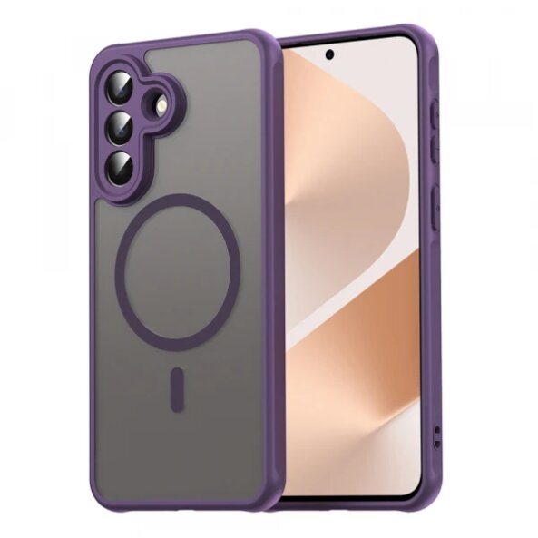 Husa MagSafe pentru Samsung Galaxy A57 5G, Techsuit, HaloFrost II, Mov