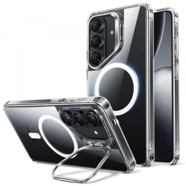 Husa MagSafe pentru Samsung Galaxy S26 Plus, ESR, Classic Hybrid Kickstand, Transparenta