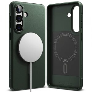 Husa MagSafe pentru Samsung Galaxy S26 Plus, Ringke, Onyx, Verde Inchis