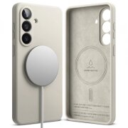 Husa MagSafe pentru Samsung Galaxy S26 Plus, Ringke, Silicone, Crem