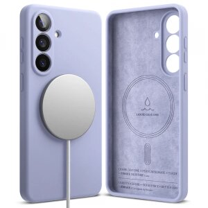 Husa MagSafe pentru Samsung Galaxy S26 Plus, Ringke, Silicone, Mov