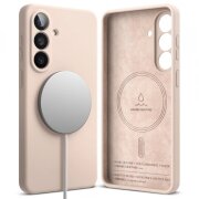 Husa MagSafe pentru Samsung Galaxy S26 Plus, Ringke, Silicone, Roz