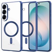 Husa MagSafe pentru Samsung Galaxy S26 Plus, Techsuit, Luxury Crystal, Albastra Inchis