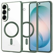 Husa MagSafe pentru Samsung Galaxy S26 Plus, Techsuit, Luxury Crystal, Verde Inchis