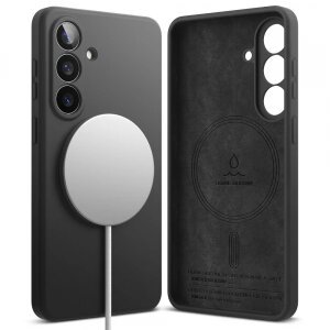 Husa MagSafe pentru Samsung Galaxy S26, Ringke, Silicone, Neagra