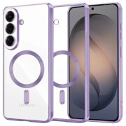 Husa MagSafe pentru Samsung Galaxy S26, Techsuit, Luxury Crystal, Mov Deschis