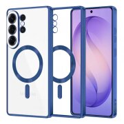 Husa MagSafe pentru Samsung Galaxy S26 Ultra, Techsuit, Luxury Crystal, Albastra Inchis