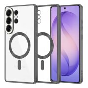 Husa MagSafe pentru Samsung Galaxy S26 Ultra, Techsuit, Luxury Crystal, Neagra