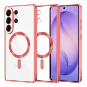 Husa MagSafe pentru Samsung Galaxy S26 Ultra, Techsuit, Luxury Crystal, Rosie