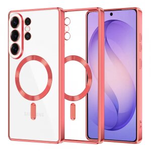 Husa MagSafe pentru Samsung Galaxy S26 Ultra, Techsuit, Luxury Crystal, Rosie