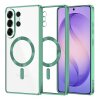 Husa MagSafe pentru Samsung Galaxy S26 Ultra, Techsuit, Luxury Crystal, Verde Deschis