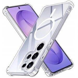 Husa MagSafe pentru Samsung Galaxy S26 Ultra, Techsuit, Shockproof, Transparenta