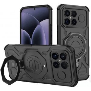 Husa MagSafe pentru Xiaomi Poco F8 Ultra, Tech-Protect, TacticStand, Neagra Mata 