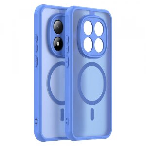 Husa MagSafe pentru Xiaomi Redmi Note 15 Pro 5G, Techsuit, HaloFrost II, Albastra