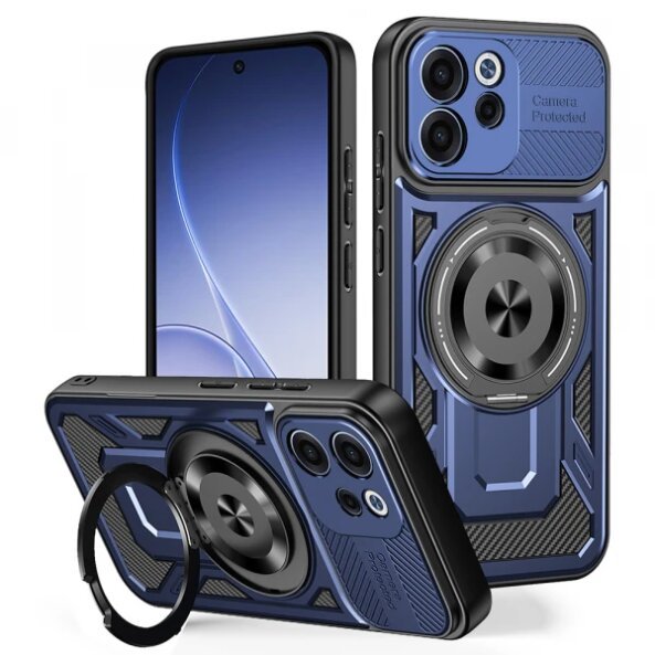 Husa pentru Oppo Reno15 FS / Reno15 F, Techsuit, RuggedCam, Albastra